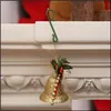 Świąteczne świąteczne dostawy Gardenchmbmas Dekoracje 100 sztuk Ozdoby do domu Lalki Santa Claus Wiszące Haczyki Wisiorki Dekor