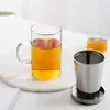 Teekannen Tasse Hochwertige hitzebeständige Glaskanne Wasserkocher Kaffeekanne Glasbereiter Praktisch 500 ml für das Büro zu Hause