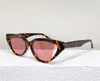 0402 Populärer Trend Frauen Sonnenbrille 40009 Retro Cat Eye Small Frame Hohllinsen Sonnenbrillen Mode Charming Style wie Pimiento der physischen Nase