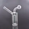 Tubi di fumo di vetro colorati Narghilè di vetro portatile Narghilè Acqua Piccola pentola Cenere Catchers oil rig bong