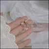 Stud Earrings Jewelry Ins 14K Real Gold Cute Small Flower For Women 925 Sier Needle Zircon Drop Delivery 2021 4Owhj