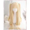 FGO Fate Grand Order Cosplay Ereshkigal perruque cheveux blonds clairs bouclés Anime perruques + 4 épingles à cheveux rouges Y0913