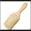 Supplies Home Gardenhandmade Natural Professional Healthy Bamboo Wood Mas Comb Air Cushion Curly Straight Hair Bathroon Catchers Cl Other Bat