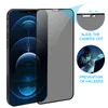 Privacy Anti-Spy Temperted Glass Screen Protector dla iPhone'a 15 14 Pro Max 14pro 13 13pro 12 11 XR XS x 8 7 Plus 9H Anti Spy Dark Pełne pokrycie z pakietem detalicznym