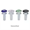 Beracky 5 Styles Funnel Martini Snapper Diamond Snowflake glass bowl 14mm 18mm Male Glass Smoking Bowl Heady Bong Bowls Piece For Dab Rigs Water Pipes