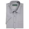 Koszulki męskie z krótkim rękawem Mężczyźni Business Formal Sukienka Koszulki Społeczna Koszula Koszulka Classic Style Marka Niehominal Koszule Office Nosić 210708