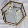 Hair Clips & Barrettes Simple Pearls Pins Bridal Comb Floral Wedding Jewelry Handmade Women Headpiece Ornament