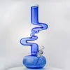 Straight Tube Hookahs Beaker Bong 18mm Female Glass Bongs With Bowl 17 Inch Oil Dab Rig Diffused Downstem Unique Water Pipe