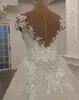 Modest Mermaid Wedding Dresses with Detachable Skirt Shining Sequins Crystals Beads Appliques Sheer back Long Bridal Gown