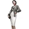 office Stripe Dress Korean Ladies Long Sleeve V neck Sexy Club Bodycon Dresses for women china clothing 210602