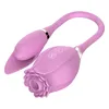 Vibratrice de fleurs de rose Vagin rechargeable sucer un masturbateur d'oeuf vibrant toys pour femmes175y5049641