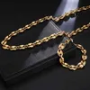 Designer Necklace Luxury Jewelry Coffee Beans Link Chain 11MM For Men Stainless Steel Rope chain Fashion Hip hop