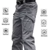 6xL городские военные тактические брюки упругих Swat боевые армейские брюки многие карманы водонепроницаемые износостойкие случайные грузы мужские 210715