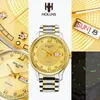 Watch Men Sapphire Glass Gold Automatyczne mechaniczne mechaniczne stal nierdzewna Tydzień daty Wirst Relogio Masculino zegarki