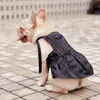 Designer vestito animali domestici gonna a camisole nera sexy pet gilet dog abbigliamento in stile orsacchiotto abiti abiti 3002