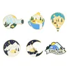 Sky Mountain Shape Alloy Brooches Coffee Moon Explore Camping Model Pins Balloon Circle Backpack Hat Badge Jewelry Whole Acces2186