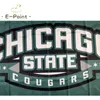 Bandiera NCAA Chicago State Cougars 3 * 5ft (90 cm * 150 cm) Bandiera in poliestere Banner decorazione battenti bandiera del giardino di casa Regali festivi