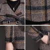 Женская шерстяная смесь 2022 Осень и зимнее шерстяное пальто Женский 5XL большой размер толстые женские куртки тонкие женские одежда пальто Y634