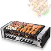 Barbecus Automatic sans fumée électriques barbecus rotatif grill rôtisrie teppanyaki barbecue non stick fillet pote