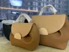 デザイナーバッグPolene French Niche Brand No 1 Light Luxury All-Match Messenger Portable Commuter Leather Women's Bag Fashion265R