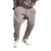 Men's Pants Fashion Long Men Casual Sweatpants Jogger Trousers Fitted Bottoms Street Wear Hip Hop Button Design