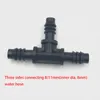 Watering Equipments 10Pcs 8/11mm Three Ways Water Connectors Agricultural Irrigation Garden Lawn Hose Connector Drip System