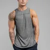 Canotte da uomo Uomo Palestra Bodybuilding Estate Solido Cotone Muscle Stringer Athletic Fit Serbatoi Uomo Uomo Moda Magliette Abbigliamento