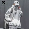 11 BYBB'nin Karanlık Nakış Harajuku Hoodie Erkekler Bahar Pamuk Kazak Hip Hop Streetwear Balık Ağız Hoodie Kazak Punk 210728