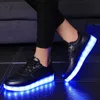 Taglia 30-44 Scarpe casual per bambini con luci Carica USB Sneakers luminose per bambini Ragazzi Incandescente Led Ragazze illuminate 211022