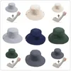 Açık Hava Şapkaları Erkek Balıkçı Şapka Yüksek Kaliteli Geniş Seben Nefes Alabilir Güneş Dağcılığı Kapağı Su Geçirmez Katlanabilir Her İki Yan Panama