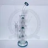 Cam bong zob hitman mini dip nargile beher 16 "rasta su boruları yağ teçhizat 14mm bongs boru fıskık renk pembe