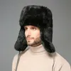 Thermische bommenwerper hoeden mannen vrouwen mode heren vrouwen winter warm zachte faux konijnenbont muts Trapper oorbrand ski cap ushanka groothandel