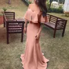 Letnie kobiety długie impreza różowy Off Ramię Sexy Bodycon Ruffle Maxi Dress 210415