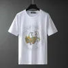 ラグジュアリーダイヤモンドTシャツの男性通気性OネックトップスティーファッションカジュアルストリートウェアTシャツ快適なCamiseta Masculina 210527