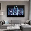 モジュール式HDプリント画像モダンな家の装飾袋お金1ピース絵画キャンバスポスターフレームリビングルームの壁アートワーク