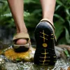 Sandały Man Plus Size Casual Spacerowanie po stóp buty Summer Men Outdoor Trekking Wade oryginalna skórzana plaża męska