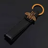 Keychains Luxury metal fox skin and bee key ring, red black, suitable for car size