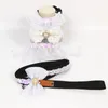 Bowknot Haustier Kleider Leinen Anzug Sexy Spitze Haustiere Westen Hundebekleidung Sommer Atmungsaktive Teddy Hunde Kleidung