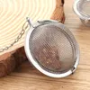 Duurzame roestvrijstalen thee-infuser zeef bol vergrendelen kruid kruid thee bal mesh-infusers filterzeilers teeen keuken accessoires JY0028