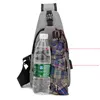 Outdoor Bags USB Design Sling Bag Large Capacity Sports Men Women Couple Chest Selling Crossbody Travel Hiking1232910