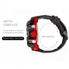 Sport Watch Wodoodporna LED Smael Sshock Oprzyj Wojskowe Mężczyźni Zegarek Automatyczne Mechaniczne 1712 Digital Wristwatches Luksusowa marka Q0524