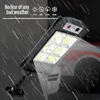 Solar Street Lampa LED-sensor Solar LED-lampa 500W / 6000K Vattentät med fjärrkontroll Perifer vägglampa ASD88 Y1119