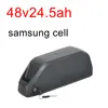 폴리 배터리 48V 24.5AH 21AH 20.5AH 19.2AH Samsung 리튬 셀 18AH 52V 다운 튜브 eBike 배터리 1000W 750W 500W 충전기가있는 모터