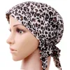 Kobiety rozciągają bawełniane druk Sleep Turban Hat Hat Szalik chemo czapka do czapki do raka 4390953
