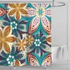 India Style Bathroom Decor Colorful Bohemia Printing Waterproof Shower Curtain 3D Exotic Curtains Paisley Screen With Hooks 210915