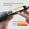 Kipozi Hair -Hair Posterner Flat Iron Tourmaline Professional Professional Culler Salon Care 220211