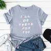 JCGO Summer Women T Shirt S-5XL Plus Size Bawełniane Litery Drukuj Krótki Rękaw Tees Topy Dla znajomych Casual O-Neck Koszulka 310623