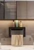 Towel Racks Steel Holder Black Paper Hanger Rack Kitchen WC Shelf Design Stainless Metal Bathroom Organizer Accessories