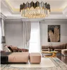 Ceiling Lights modern chandelier lighting for living room luxury round crystal lamp home decoration chain led cristal light fixtures