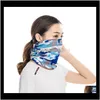 White Sublimation Bandanas Polyester Heat Transfer Printing Headscarf Sports Riding Mask Tube Neck Face Headscarves Magic Bib X2Ex0 Fpaqf